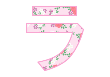 カタカナ飾り文字「ラ」
