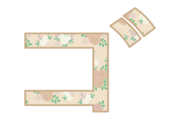 カタカナ飾り文字「ゴ」