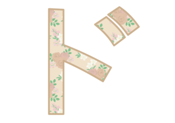 カタカナ飾り文字「ド」