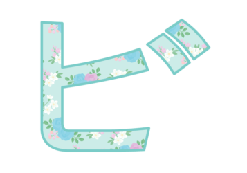 カタカナ飾り文字「ビ」