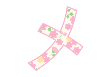 カタカナ飾り文字「メ」