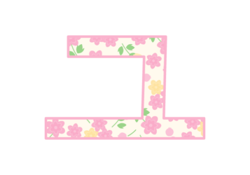 カタカナ飾り文字「ユ」