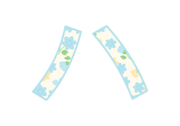 カタカナ飾り文字「ハ」
