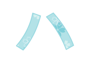 カタカナ飾り文字「ハ」