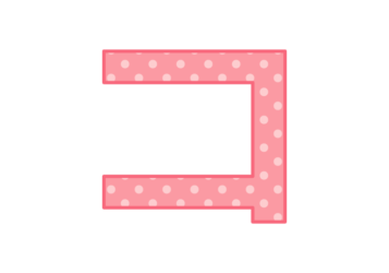 カタカナ飾り文字「コ」