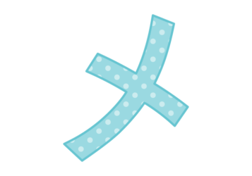 カタカナ飾り文字「メ」