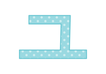 カタカナ飾り文字「ユ」