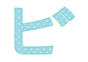 カタカナ飾り文字「ビ」