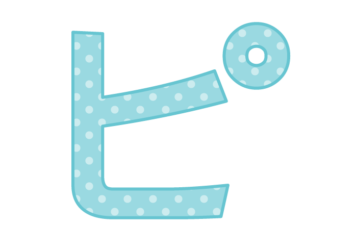カタカナ飾り文字「ピ」
