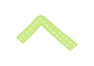 カタカナ飾り文字「ヘ」