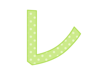 カタカナ飾り文字「レ」