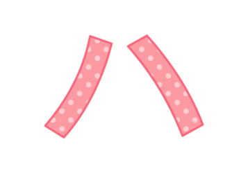 カタカナ飾り文字「ハ」
