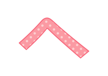 カタカナ飾り文字「ヘ」