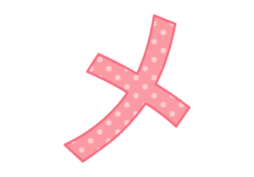 カタカナ飾り文字「メ」