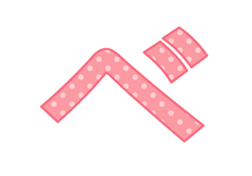 カタカナ飾り文字「ベ」