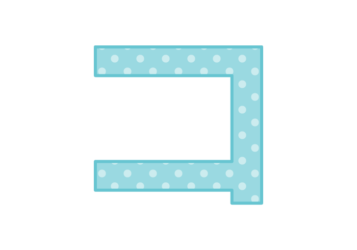 カタカナ飾り文字「コ」