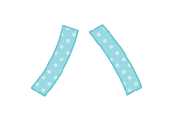 カタカナ飾り文字「ハ」