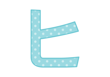 カタカナ飾り文字「ヒ」
