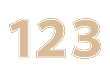 数字「123」