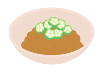 ナットウ（納豆）・オクラ