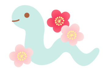 巳年（ウメの花）