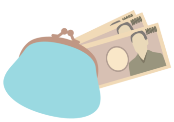 がま口財布・一万円紙幣