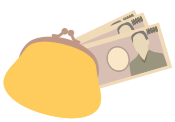 がま口財布・一万円紙幣