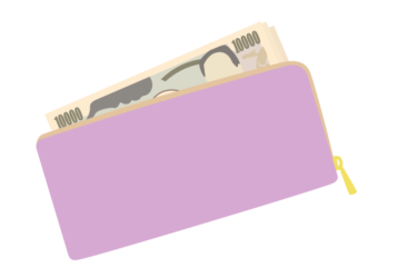 長財布・一万円紙幣