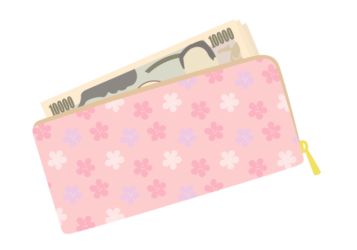 長財布・一万円紙幣