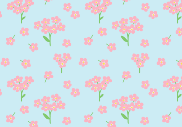 花柄背景（ワスレナグサ柄）