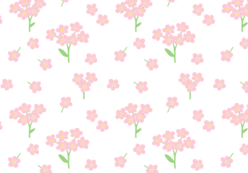 花柄背景（ワスレナグサ柄）