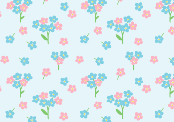 花柄背景（ワスレナグサ柄）