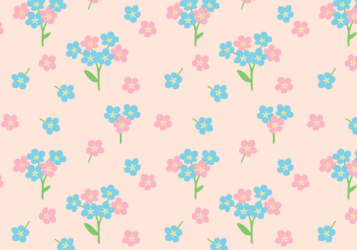 花柄背景（ワスレナグサ柄）