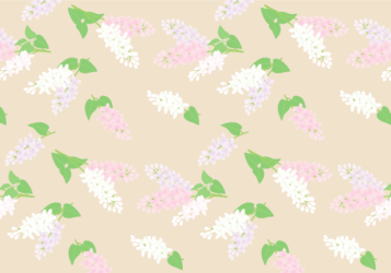 花柄背景（ライラック柄）
