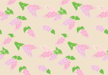 花柄背景（ライラック柄）