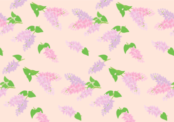 花柄背景（ライラック柄）