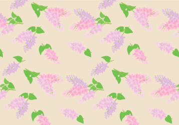 花柄背景（ライラック柄）