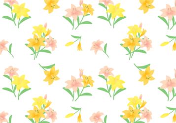 花柄背景（ユリ柄）