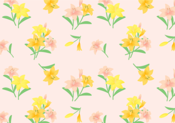 花柄背景（ユリ柄）