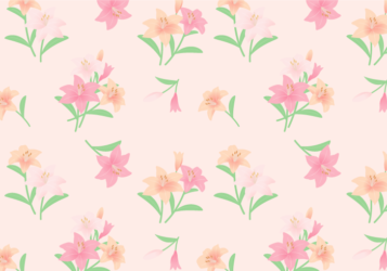 花柄背景（ユリ柄）