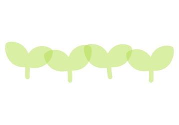 双葉形の分割枠（一文字フレーム）