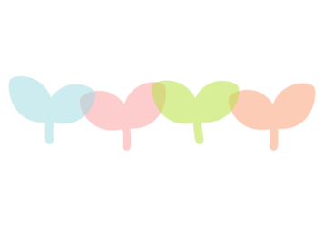 双葉形の分割枠（一文字フレーム）