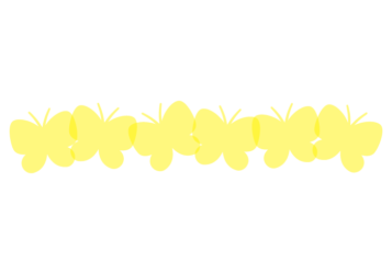 蝶々形の分割枠（一文字フレーム）