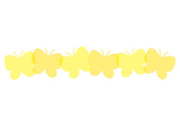蝶々形の分割枠（一文字フレーム）