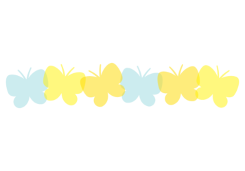 蝶々形の分割枠（一文字フレーム）