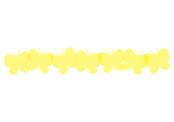 蝶々形の分割枠（一文字フレーム）