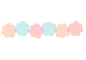 雲形の分割枠（一文字フレーム）