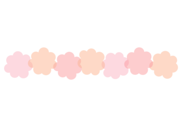 雲形の分割枠（一文字フレーム）