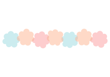 雲形の分割枠（一文字フレーム）