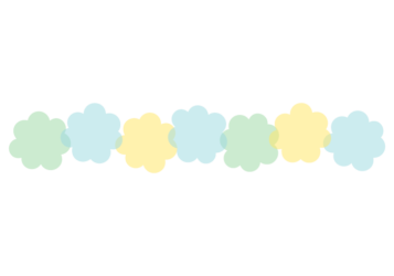 雲形の分割枠（一文字フレーム）